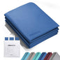 PROIRON Foldable Yoga Mat 0.24"/0.16" for Home Workout & Travel, Non Slip Travel Yoga Mats with Carry Bag, Packable Yoga Mat for Home Gym, Pilates, Fitness,Stretching - color: (0.24" TPE) Blue