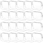 Tergy 20 Pack Clear Cosmetics Bags for Women Men Waterproof Toiletry Bags PVC Makeup Bags Organizer Case with Zipper for Travel Bathroom (20 White(Length 9.8 inch, height 7.1 inch, width 2.36 inch)) - color: 20 White(Length 9.8 inch, height 7.1 inch, widt