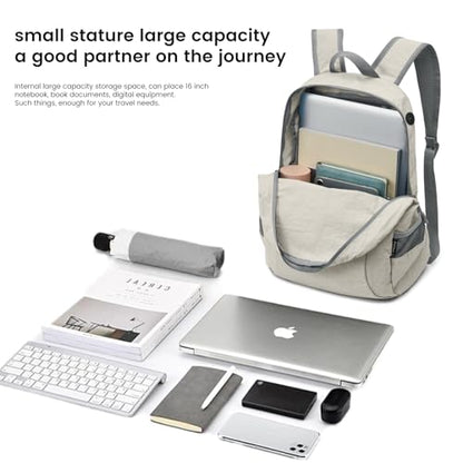 G4Free 20L Lightweight Packable Backpack Travel Hiking Daypack Foldable Backpack for Men Women - color: A-beige