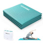 PROIRON Foldable Yoga Mat 0.24"/0.16" for Home Workout & Travel, Non Slip Travel Yoga Mats with Carry Bag, Packable Yoga Mat for Home Gym, Pilates, Fitness,Stretching - color: (0.16" PVC) Turquoise