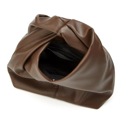 Slouchy Suede Crescent Crossbody Purses Women Cute Hobo Bags Trendy Satchels Underarm Shoulder Bag Travel Tote Handbag 2026 - color: D Pu Dark Coffee-have Strap