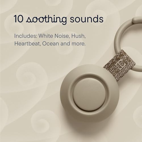 Hatch Go | Portable Sound Machine for Babies and Kids | Sleep Soother | 10 Soothing Sounds | White Noise | Shush | Travel | Registry Gift | Baby Shower | Clips on Stroller | Greige - color: Greige