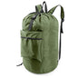 BeeGreen Moss Green Laundry Backpack Bag w Adjustable Shoulder Straps String Closure College Dorm Room Essentials Sturdy Laundry Hamper Portable w Handle XLarge Ripstop for Traveling - color: Moss Green, style: With Front Zipper Pocket