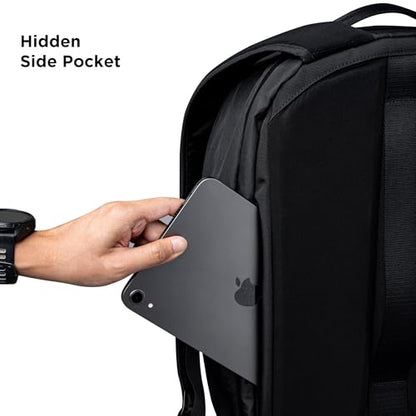 ALPAKA Metro Backpack Pro for Men - Fits 16" Laptop Business Travel Backpack with YKK Zippers, MOD Key Leash & Luggage Pass-through, Padded and Weatherproof X-pac Material Work Bag (Black) - color: Black