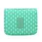 Mossio Hanging Toiletry Bag - Large Cosmetic Makeup Travel Organizer for Men & Women with Sturdy Hook - color: Green Leaves