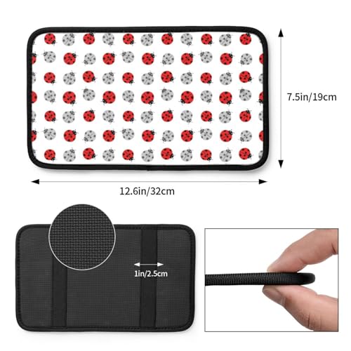 Center Console Protector Pad for Vehicles, Ladybugs Cartoon Cute, Non-Slip Armrest Cover, Shields from Sun Damage and Daily Wear - color: Picture (871)