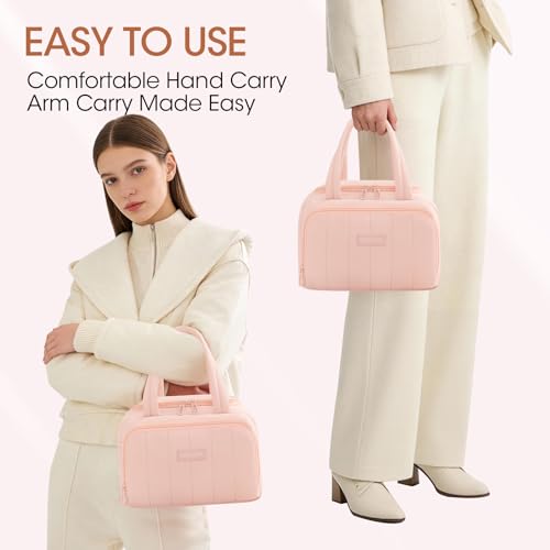 Lunch Box for Women 7L Soft Insulated Lunch Bag Reusable Leakproof Lunch Cooler for Work Meal Picnic Hiking Camping Pink - color: Pink