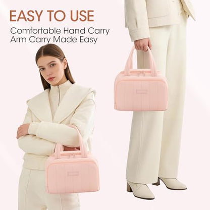 Lunch Box for Women 7L Soft Insulated Lunch Bag Reusable Leakproof Lunch Cooler for Work Meal Picnic Hiking Camping Pink - color: Pink