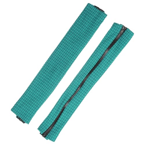 PATIKIL 18x4.3 in Office Chair Armrest Covers, 1 Pair Office Chair Arm Covers Long Computer Chairs Arm Rest Cover with Zipper Removable Rest Slipcover Hand Rest Protector, Forest Green - color: Forest Green, size: 18"