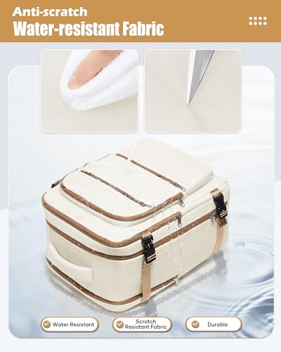 Vacuum Backpack Travel with Pump,Vacuum Sealed Backpack,Travel Backpack with Vacuum System,40x30x20 Airbag Travel,Laptop Vacpack Backpacks Bag Airline Flight Approved,Beige - color: A12-beige Brown-with Pump