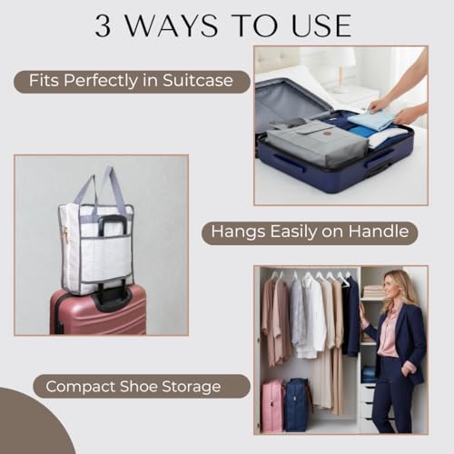Shoe Bag for Travel, Portable Shoe Organizer, Storage Bag, Shoe Tote Bag for Women and Men - style: Stripe