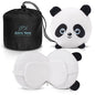 Child Travel Sleep Mask and Pillow Set - 2 in 1 Cute Character Design for Kids Rest, Naps and Relaxation. Soft Comfort with Bag Cover, Perfect for Flights, Car Trips 15cm (White) - color: White