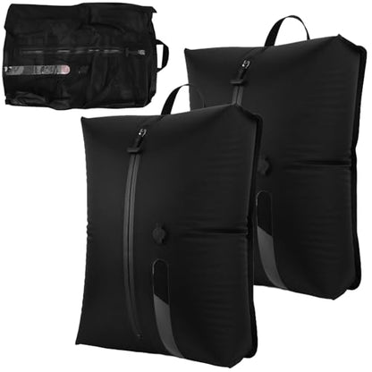 Vacuum Bags for Travel IP67 Reusable Vacuum Seal Bags for Clothing Airless Vacuum Kit Travel Space Saver Compression Bags for Carry On Suitcases and Backpack, Hiking & Camping (1PC, NO PUMP) - style: 1PC