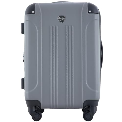 Travelers Club Chicago Hardside Expandable Spinner Luggage, Charcoal, 20"(22in with wheels) Carry-On - color: Charcoal, size: 22" Carry-On