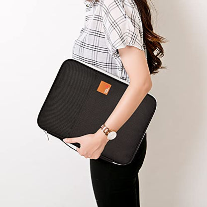 Lanola A4 Document Bags Portfolio Waterproof Business File Holder Travel Gear Organizer Electronics Accessories Bag - color: Black