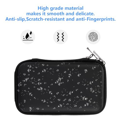 Gadget Case Waterproof Double Layers All-in-One Designed for External Hard Drive,USB Flash Drives,SD Card,Power Banks with Hand Strap (Black) - color: Black