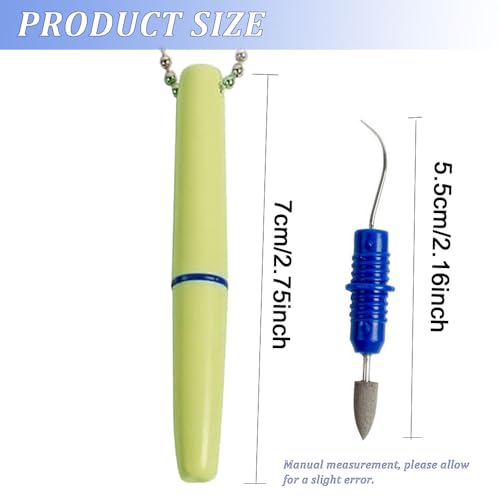 4PCS Reusable Dental Picks Kit Portable Teeth Stain Plaque Remover with Keychain with Keychain Tooth Erasers Tartar Eraser Tool Set for Travel, Pets & Oral Hygiene, Pink and Green - color: Pink and Green(pack of 4)
