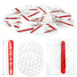 Tondiamo 100 Set Hotel Vanity Kit Individually Wrapped Hotel Amenities Disposable Travel Size Hospitality Supplies, Include Cotton Pads, Cotton Swabs, Nail File for Motels Makeup Toiletry Shelter