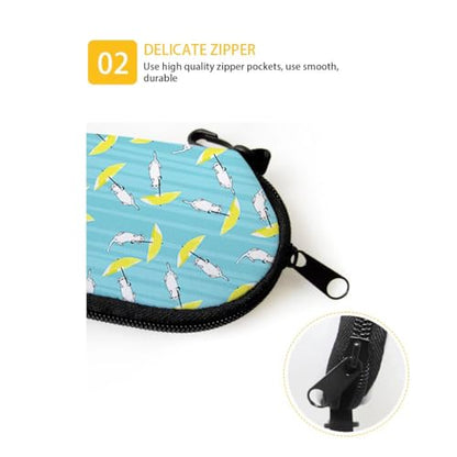 AFPANQZ Glasses Case with Carabiner Hanging Portable Neoprene Zipper Sunglasses Case Soft Lightweight - color: Baseball Pattern Design