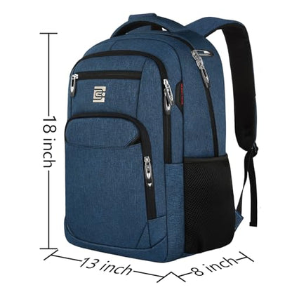 Volher Laptop Backpack,Business Travel Anti Theft Slim Durable Laptops Backpack,Water Resistant College Computer Bag for Women & Men Fits 15.6 Inch Laptop and Notebook - Blue - color: Blue, size: 15.6 Inch, style: Laptop