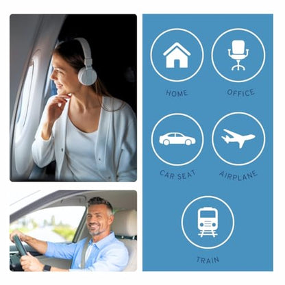 Lumbar Pillow - Inflatable Lumbar Pillow for Airplane Travel - Ideal Back Cushion or Lumbar Support Pillow to Keep You Comfortable While Sitting