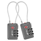 TSA Accepted Luggage Travel Lock, Set-Your-Own Combination Lock for School Gym Locker, Luggage Suitcase Baggage Locks, Filing Cabinets, Toolbox, Case (Slate Gray, 2 Pack) - color: Slate Gray, size: 2 Pack