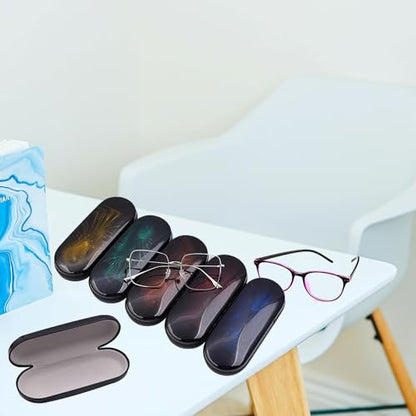 FEIQIAO Hard Shell Glasses Case, Men's And Women's Portable Travel Eyeglass Case - color: A-blue