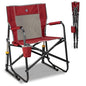 GCI Outdoor Freestyle Rocker Camping Chair | Portable Folding Rocking Chair with Solid, Durable Armrests, Drink Holder & Comfortable Backrest — Cinnamon - color: Cinnamon, style: Freestyle Rocker