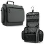 VENTURE 4TH Hanging Travel Toiletry Bag for Women & Men – Large Toiletry Organizer with 18 Compartments, Removable TSA Pouch, Travel Wash Bag for Toiletries, Makeup & Shaving Kit (Shadow Gray) - color: Shadow Gray