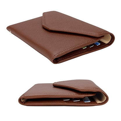 ZOPPEN Mulit-purpose Rfid Blocking Passport Holder Travel Wallet (Ver.4) Passport and Vaccine Card Holder ComboTri-fold Document Organizer Travel Essentials - color: #12 Seal Brown
