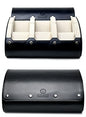 M Mirage Luxury Travel 6 watch display case organizer - Jade Black & Ivory White - color: Jade Black & Ivory White