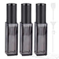 Perfume Travel Refillable Atomizer, 3 Pack 10ml Leak Proof Refillable Perfume Bottle for Air Travel, Purse and Business Trips, Glass Atomizer Sprayer for Cologne with Funnel & Pipette - color: Dark Gray