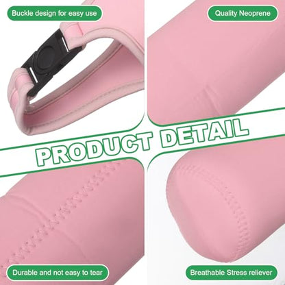 uxcell 2pcs Neoprene Carrier Water Bottle Sleeve, 15.5-20oz Insulated Water Glass Bottle Carrier Bag Collapsible Drink Bottle Sleeve Cover Holder with Handle, Pink - color: Pink