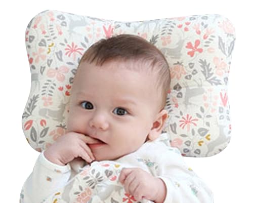Soft Hypoallergenic Baby Head & Neck Support Organic Cotton Cover Machine Washable (Bambi Pink) - color: Bambi Pink