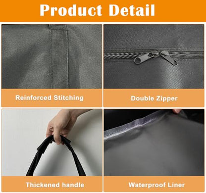 LWFCOEE Dog Playpen Storage Bag, 24/32/40 Inch Waterproof Heavy Duty Dog Fence Travel Bag with Handle for RV Trip, Fits 8 Panels Dogs Pen and 9 Stakes, 40.5"x28.6"x6.5" - style: Fits Under 40"hx28"w 8 Panels Dog Playpen and 9 Stakes