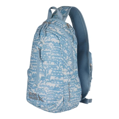 Eddie Bauer Stowaway Packable Sling Bag | Travel | Outdoor | Lightweight | Compact | Ripstop Nylon, Blue Fog-10L - color: Blue Fog