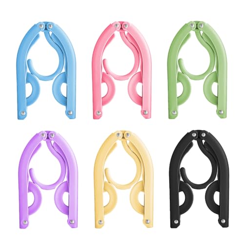 18pcs Travel Folding Hanger Household Multifunctional Portable Hanger