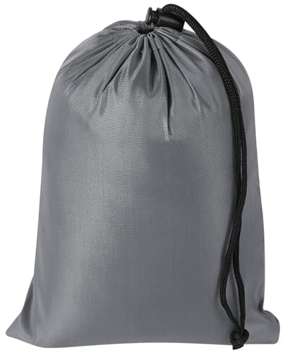 PALTERWEAR Drawstring Bag with Toggle - Nylon Cinch and Ditty Pouch Six-Pack (Gray, 6 x 8 Inch, Set of 6) - color: Gray, size: 6 x 8 Inch