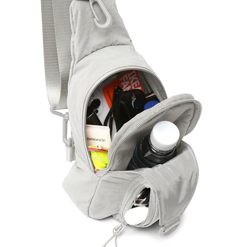 ODODOS Sling Bag with Adjustable Straps Crossbody Chest Bag Lightweight Backpack for Casual Traveling Hiking - color: Murmur