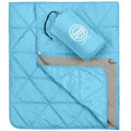 STOVER Outdoor Waterproof Fleece Travel Blanket for Camping, Picnics, Stadiums, Sports, the Beach– Warm, Windproof, Compact, Lightweight & Sand-Resistant (Sky Blue) - color: 02 - Sky Blue