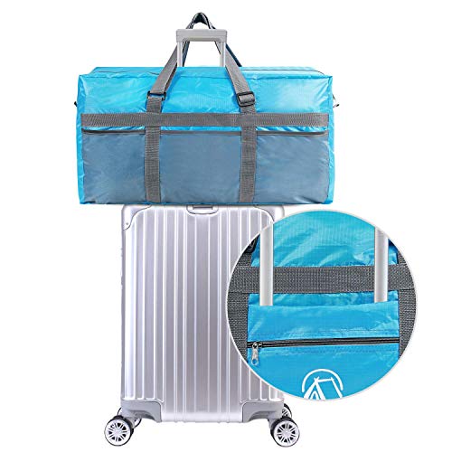 REDCAMP Foldable Travel Bag, Large Sports Bag, 75L/96L/100L, Lightweight Waterproof Tote Bag - color: 75L/Blue