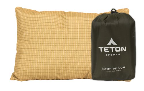 TETON Sports Camp Pillow; Great for Travel, Camping and Backpacking; Washable, Green - color: Green