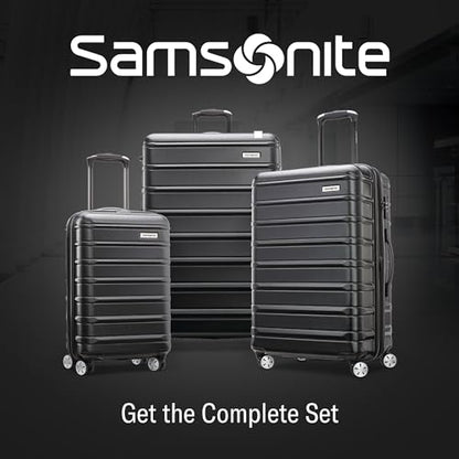 Samsonite Omni 2 Hardside 3 Piece Set - Includes Global Carry-On, Medium, & Large Checked Suitcases - 360° Dual Spinner Wheels - Integrated TSA Lock & Expansion - Amazon Exclusive - Midnight Black - color: Midnight Black, size: 3-Piece Set (Carry on/Mediu