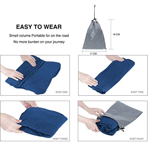 Travel Foot Rest Pillow, Portable Inflatable with Double Hand Pump Adjustable Three Layers Height Pillow for Foot Rest on Airplanes,Cars,Buses,Trains,Office Kids to Sleep on Long Flights (Blue 2) - color: Blue 2