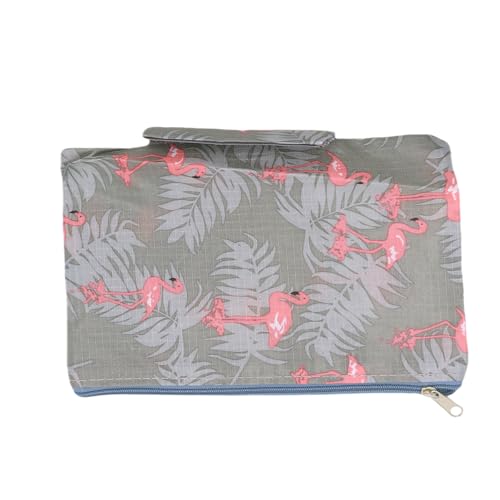 Bra Underwear Storage Bag Portable Multi-Functional Travel Organizers Pouch Case Packing Cube Cosmetic Bag,Grey Flamingo - color: Grey Flamingo