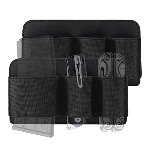 VIPERADE PL6 Tactical Modular EDC Organizer, Elastic Insert Pouch Panel with Hook Backed Accessories Holder, Attachment for Backpack, Tactical Vest, Bag - color: 2pcs, L