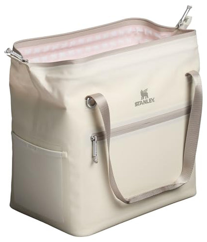 Stanley All Day Julienne Soft Cooler Bag and Lunch Box | Insulated Travel Bag with Zipper | BPA-Free - color: Cream, style: Max