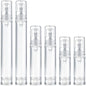6pcs Airless Travel Pump Bottle, Empty Refillable Vacuum Pump Bottle, 5ml 10ml 15ml Plastic Press Lotion Travel Container for DIY Cosmetic Foundation Toiletries- Clear - color: Clear-6pcs-5,10,15ml