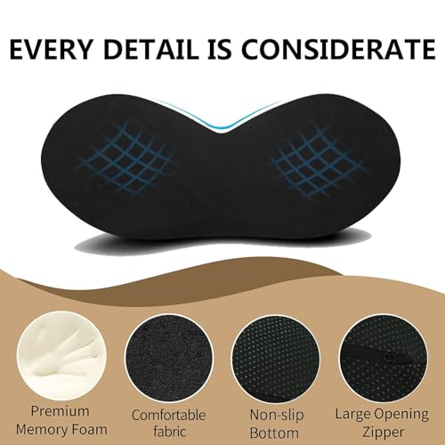 Livtribe Car Seat Cushion - Memory Foam Car Seat Pad - Sciatica & Lower Back Pain Relief - Car Seat Cushions for Driving - Road Trip Essentials for Drivers(Classic Black) - color: Classic Black