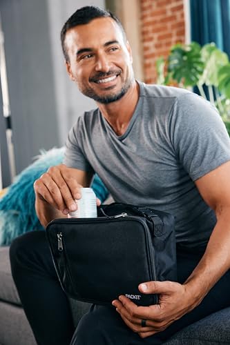 PackIt(R) Freezable Classic Lunch Box, City Charcoal, Built with EcoFreeze(R) Technology, Collapsible, Reusable, Zip Closure With Front Pocket and Buckle Handle, For Work Lunch - color: City Charcoal